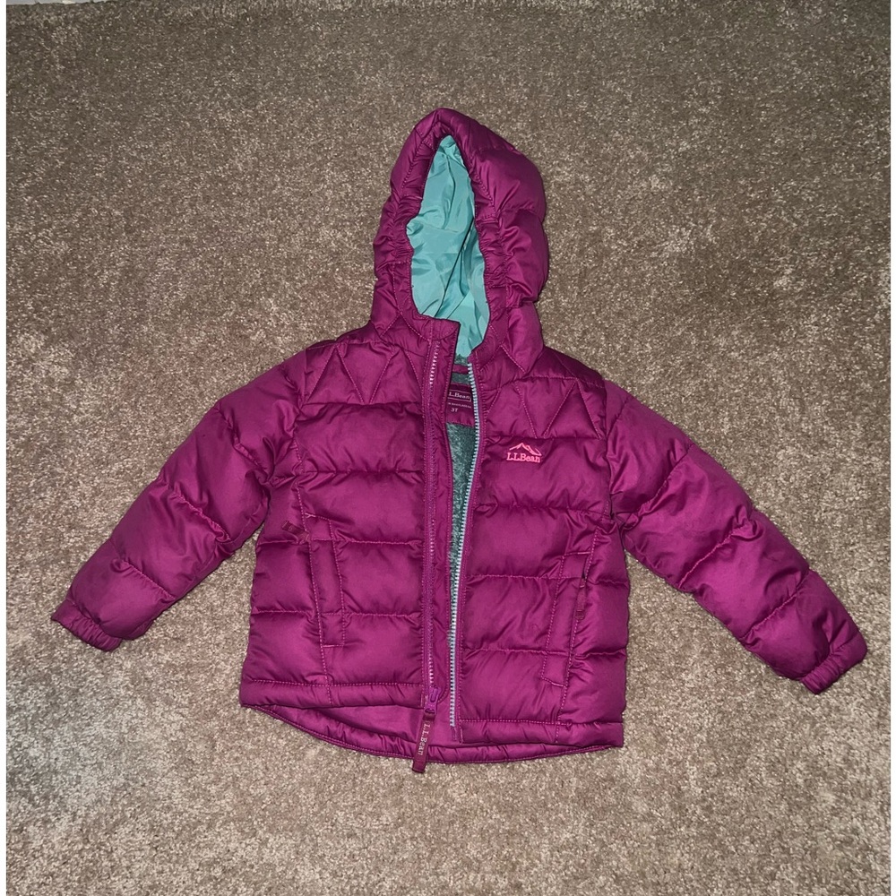 L.L. Bean Girls down winter jacket